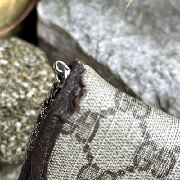 Vintage Gucci Mini Bag with Crossbody Strap-7x4.5-Silver Chain Link Strap - Picture 8 of 17